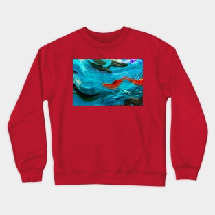 Sea Serpents Abstract Art Crewneck Sweatshirt